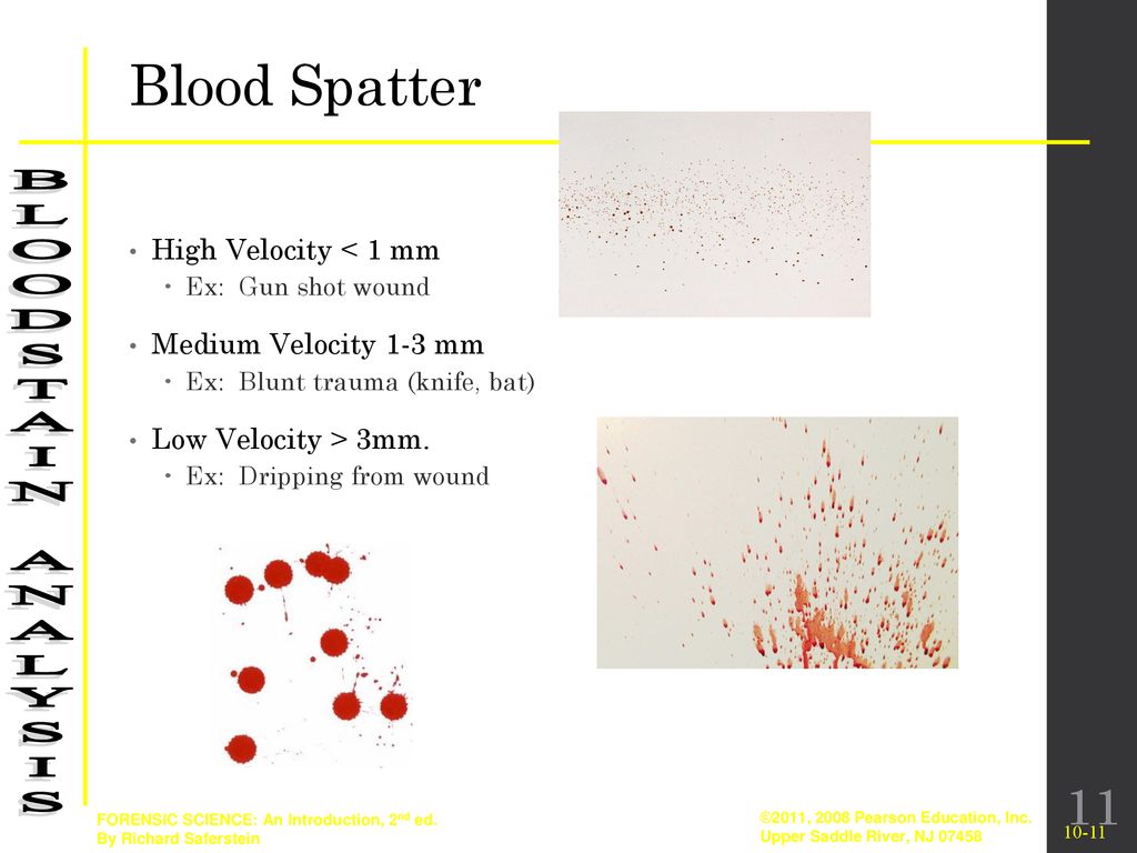 Blood Spatter Analysis - ppt download